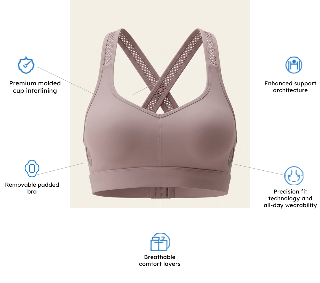 Women's wireless and Supportive Sports Bra - Image 7